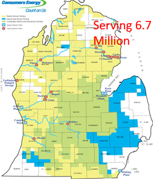 Consumers coverage map